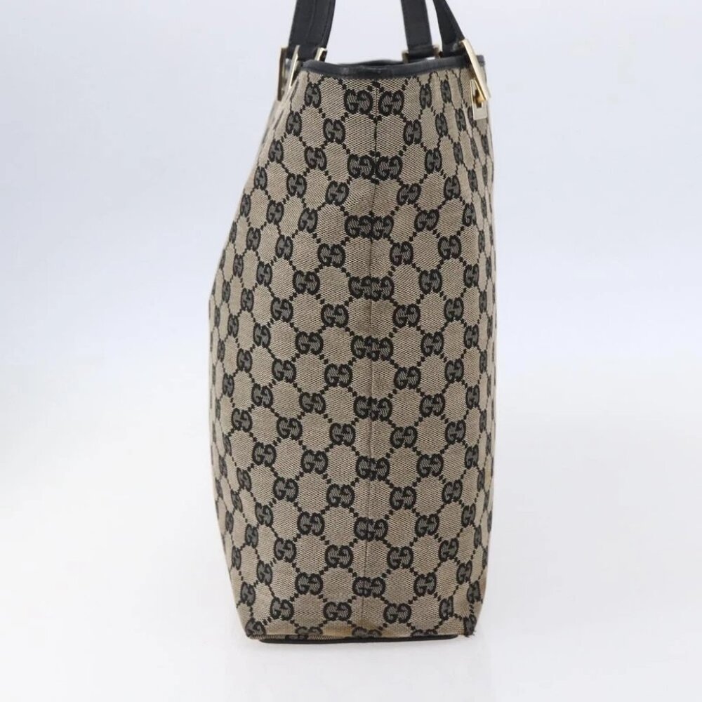 GUCCI GG Canvas Tote Bag Beige Gold - Picture 3 of 15